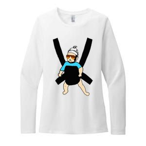 Carlos Hangover Baby With Sunglasses In A Strap Womens CVC Long Sleeve Shirt