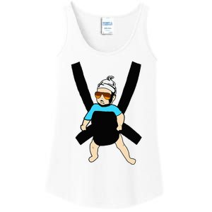 Carlos Hangover Baby With Sunglasses In A Strap Ladies Essential Tank