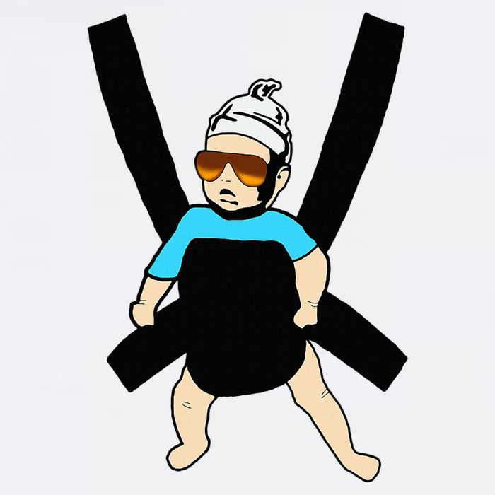 Carlos Hangover Baby With Sunglasses In A Strap Mesh Reversible Basketball Jersey Tank