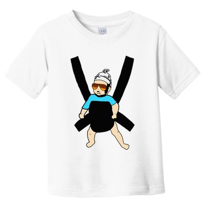 Carlos Hangover Baby With Sunglasses In A Strap Toddler T-Shirt