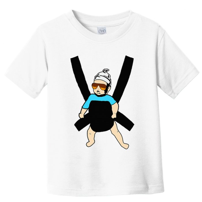 Carlos Hangover Baby With Sunglasses In A Strap Toddler T-Shirt