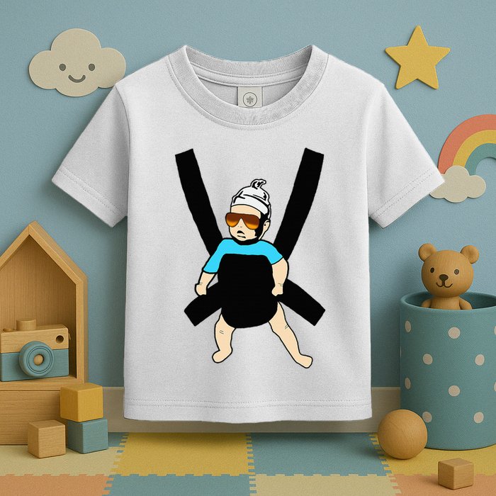 Carlos Hangover Baby With Sunglasses In A Strap Toddler T-Shirt