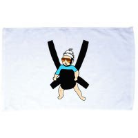 Carlos Hangover Baby With Sunglasses In A Strap Microfiber Hand Towel