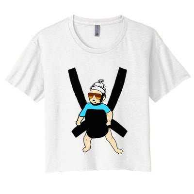Carlos Hangover Baby With Sunglasses In A Strap Crop Top
