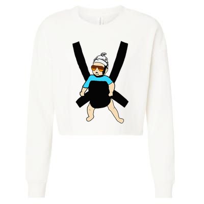 Carlos Hangover Baby With Sunglasses In A Strap Cropped Pullover Crew