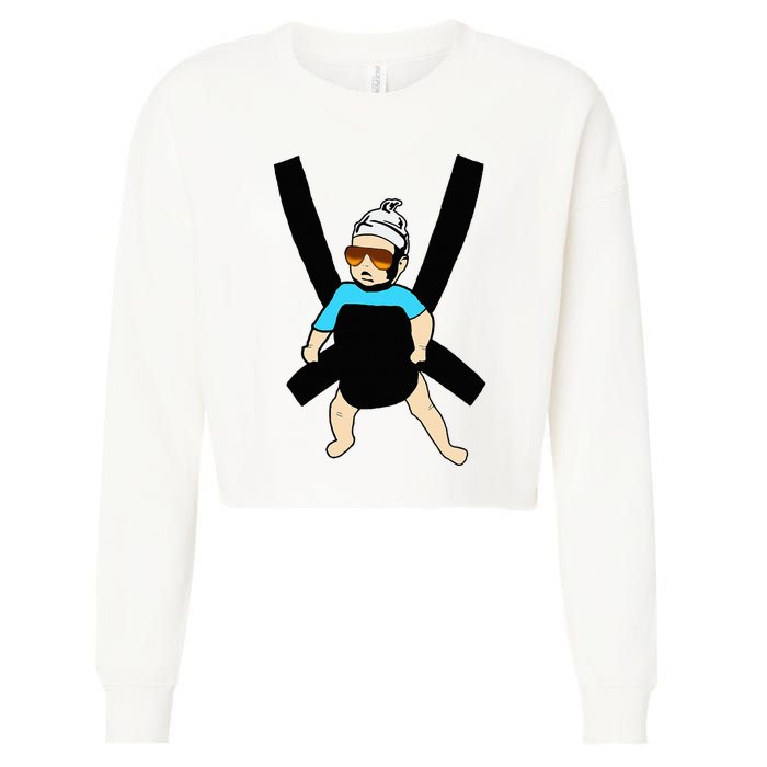 Carlos Hangover Baby With Sunglasses In A Strap Cropped Pullover Crew