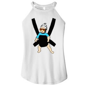 Carlos Hangover Baby With Sunglasses In A Strap Women's Perfect Tri Rocker Tank