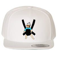 Carlos Hangover Baby With Sunglasses In A Strap Wool Snapback Cap