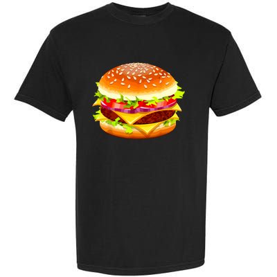 Cheeseburger Hamburger Burger Funny Food Halloween Costume Garment-Dyed Heavyweight T-Shirt