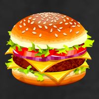 Cheeseburger Hamburger Burger Funny Food Halloween Costume 7 Panel Mesh Trucker Snapback Hat
