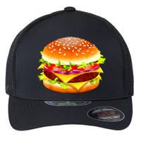 Cheeseburger Hamburger Burger Funny Food Halloween Costume Flexfit Unipanel Trucker Cap