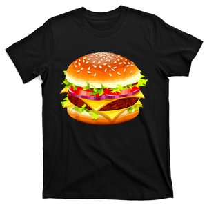 Cheeseburger Hamburger Burger Funny Food Halloween Costume T-Shirt