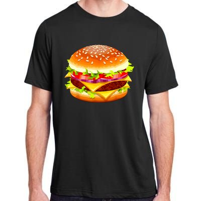 Cheeseburger Hamburger Burger Funny Food Halloween Costume Adult ChromaSoft Performance T-Shirt