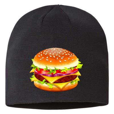 Cheeseburger Hamburger Burger Funny Food Halloween Costume Sustainable Beanie