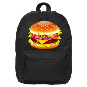 Cheeseburger Hamburger Burger Funny Food Halloween Costume 16 in Basic Backpack