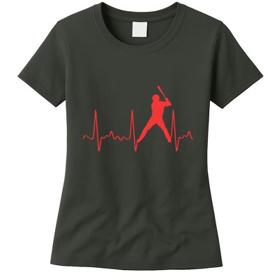 Cool Heartbeat Baseball Gift Women's T-Shirt