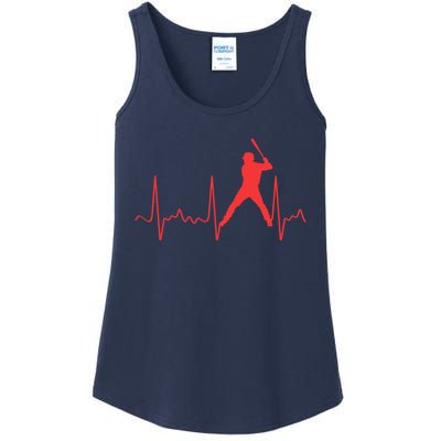 Cool Heartbeat Baseball Gift Ladies Essential Tank