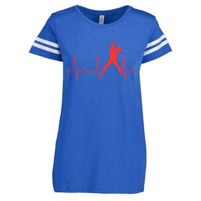 Cool Heartbeat Baseball Gift Enza Ladies Jersey Football T-Shirt