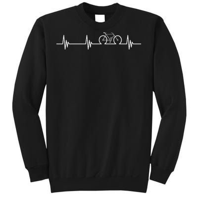 Cycling Heartbeat Bicycle Love Biking Gifts Sweatshirt