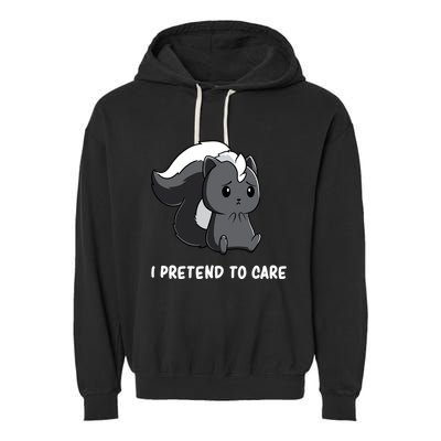 Cute Honey Badger Sarcasm Funny Badgers Garment-Dyed Fleece Hoodie