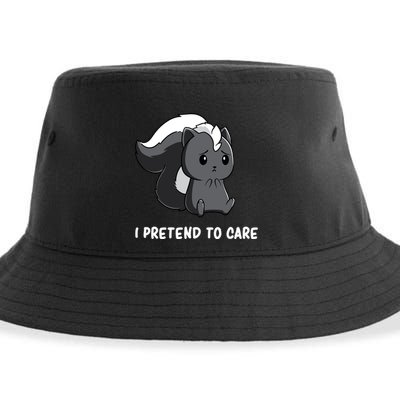 Cute Honey Badger Sarcasm Funny Badgers Sustainable Bucket Hat