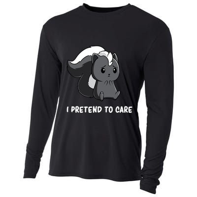 Cute Honey Badger Sarcasm Funny Badgers Cooling Performance Long Sleeve Crew