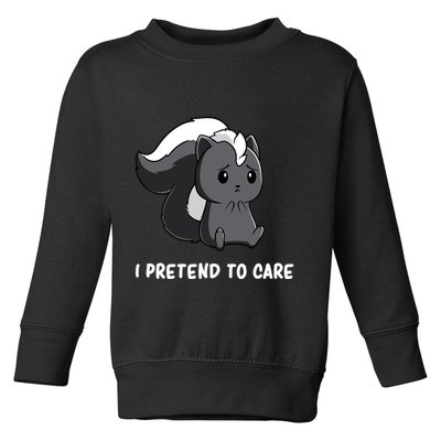 Cute Honey Badger Sarcasm Funny Badgers Toddler Sweatshirt