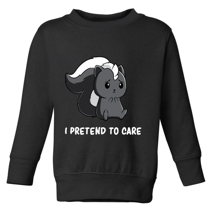 Cute Honey Badger Sarcasm Funny Badgers Toddler Sweatshirt