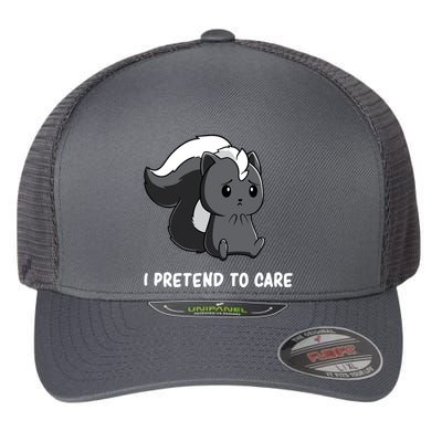 Cute Honey Badger Sarcasm Funny Badgers Flexfit Unipanel Trucker Cap