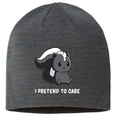 Cute Honey Badger Sarcasm Funny Badgers Sustainable Beanie