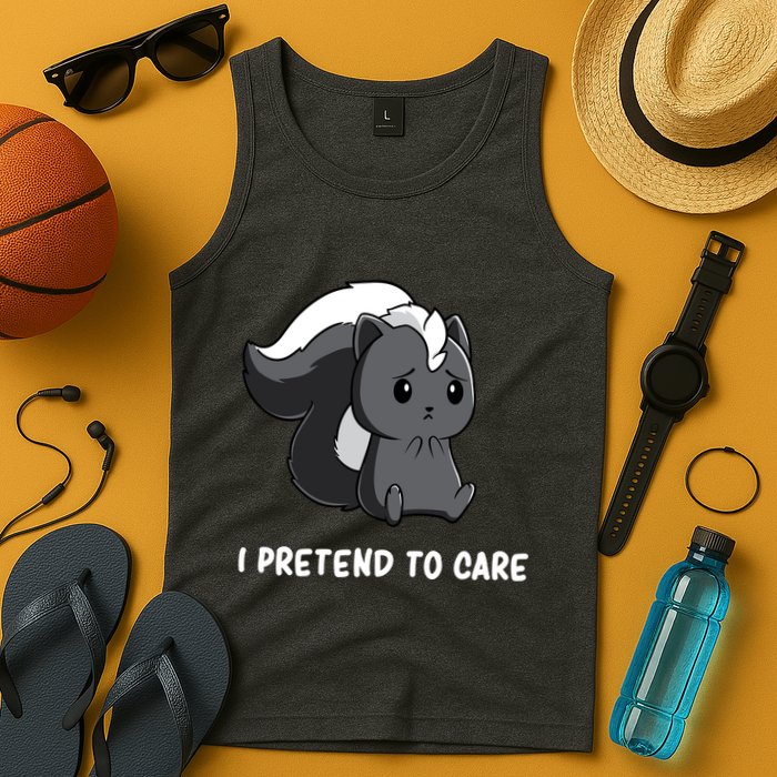 Cute Honey Badger Sarcasm Funny Badgers Tank Top