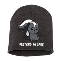 Cute Honey Badger Sarcasm Funny Badgers Short Acrylic Beanie