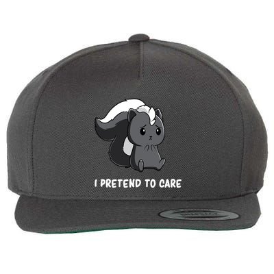 Cute Honey Badger Sarcasm Funny Badgers Wool Snapback Cap