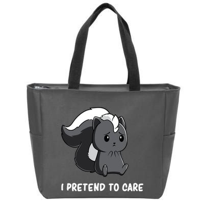 Cute Honey Badger Sarcasm Funny Badgers Zip Tote Bag