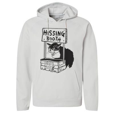 Cat Hissing Booth Free Hisses Performance Fleece Hoodie