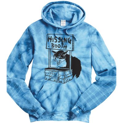 Cat Hissing Booth Free Hisses Tie Dye Hoodie