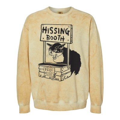 Cat Hissing Booth Free Hisses Colorblast Crewneck Sweatshirt