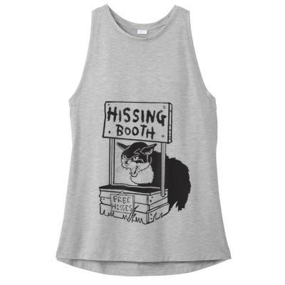 Cat Hissing Booth Free Hisses Ladies PosiCharge Tri-Blend Wicking Tank