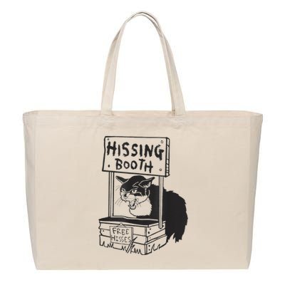 Cat Hissing Booth Free Hisses Cotton Canvas Jumbo Tote