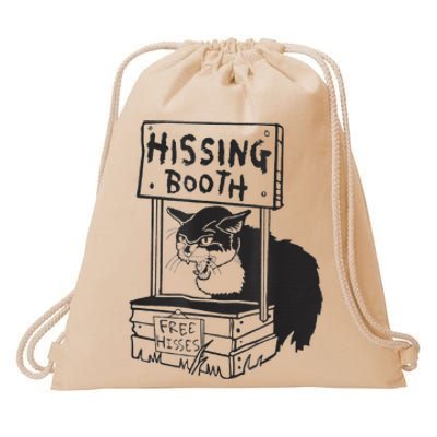 Cat Hissing Booth Free Hisses Drawstring Bag