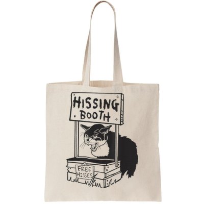 Cat Hissing Booth Free Hisses Tote Bag