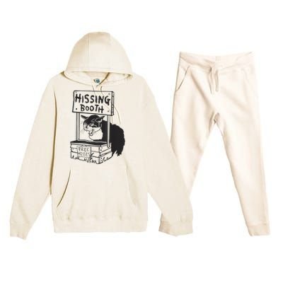 Cat Hissing Booth Free Hisses Premium Hooded Sweatsuit Set