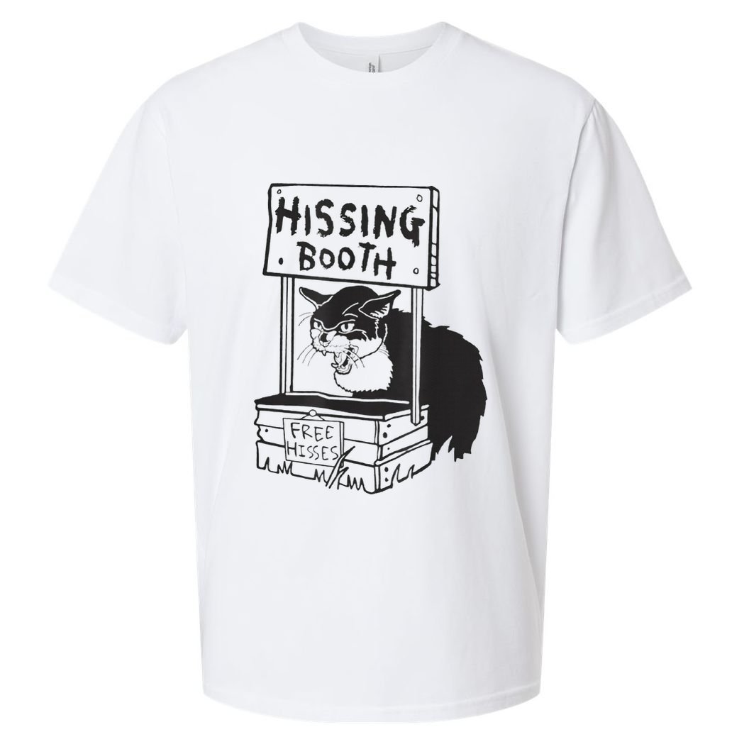 Cat Hissing Booth Free Hisses Sueded Cloud Jersey T-Shirt