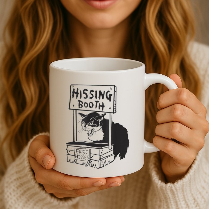 Cat Hissing Booth Free Hisses Mug