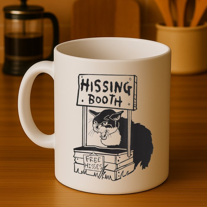 Cat Hissing Booth Free Hisses Mug