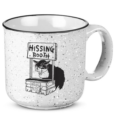 Cat Hissing Booth Free Hisses 15oz Campfire Ceramic Mug