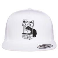 Cat Hissing Booth Free Hisses Flat Bill Trucker Hat