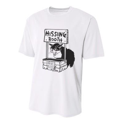 Cat Hissing Booth Free Hisses Youth Performance Sprint T-Shirt