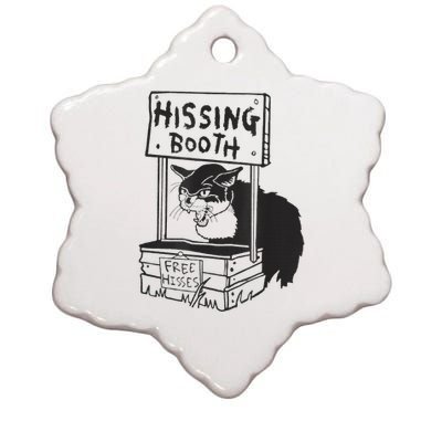 Cat Hissing Booth Free Hisses Ceramic Star Ornament