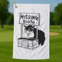 Cat Hissing Booth Free Hisses Golf Towel